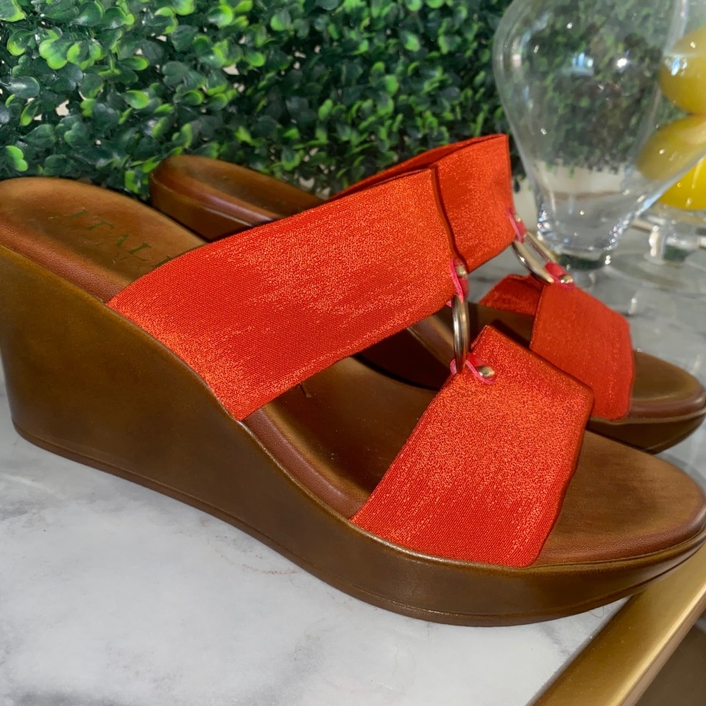 Orange sandals